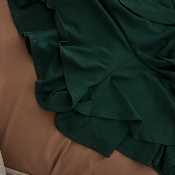 Green Ruffled Skirt - Picture 2 of 3